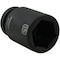Dynamic 1" Drive Deep Socket, Black Phosphate, Tools 1-5/8" X 1" Drive, 6 Point Deep Length D025552 - alternate 2